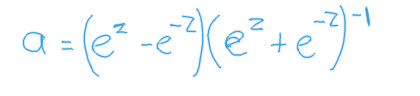 Image of tanh function restructured