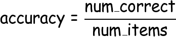 Image of accuracy formula